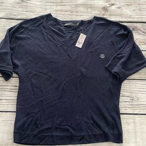 NWT xs navy top